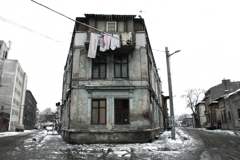 Старые дома на окраинах Бухареста