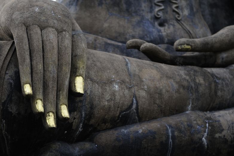 Деталь статуи Будды