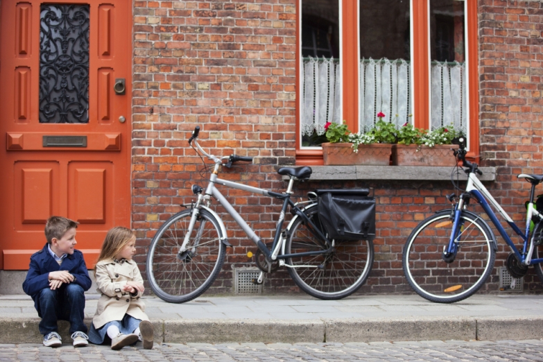 Велосипеды - основной транспорт в Брюгге