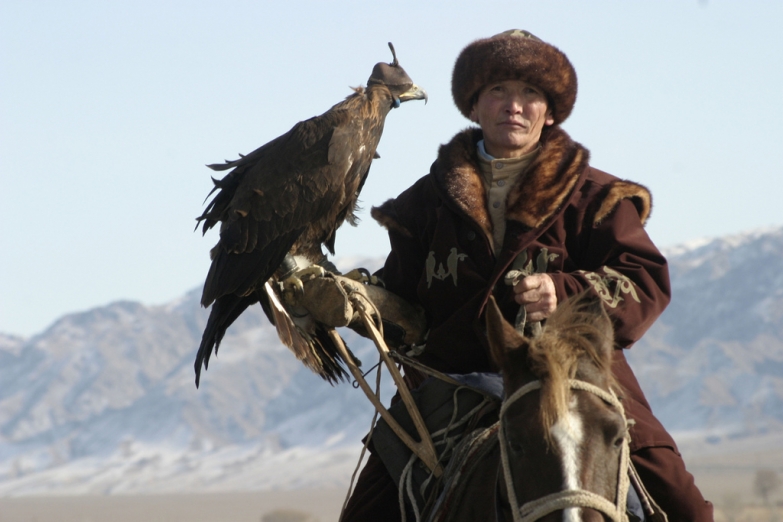 Соколиная охота в окрестностях Алма-Аты