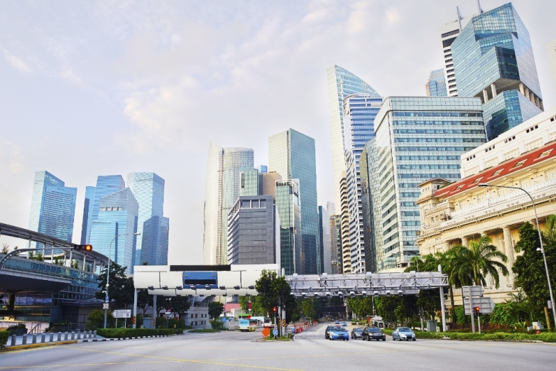 Деловой квартал в Сингапуре