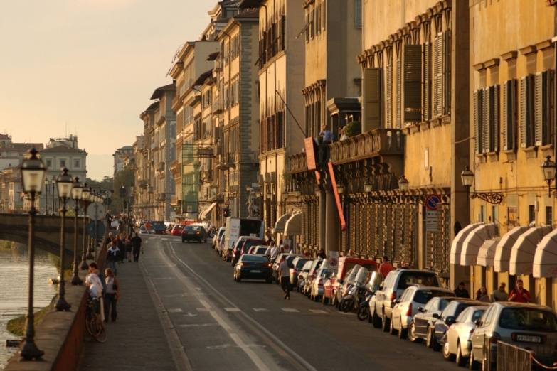 Улицы Флоренции на закате