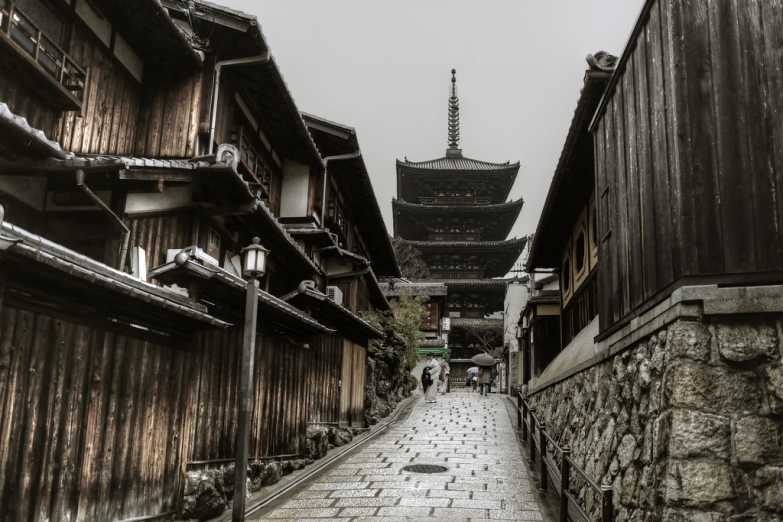Старинные улочки в Киото