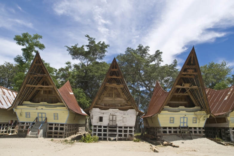 Дома племени Батак 