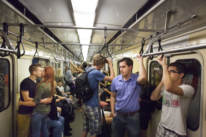 В метро Будапешта