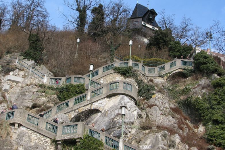 Лестница к замку Шлоссберг