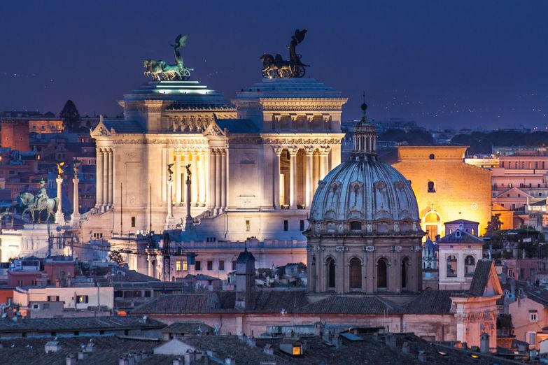 Вид на вечерний Рим