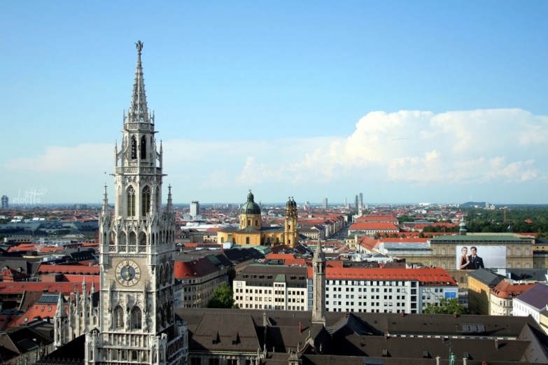 Панорама исторического центра Мюнхена