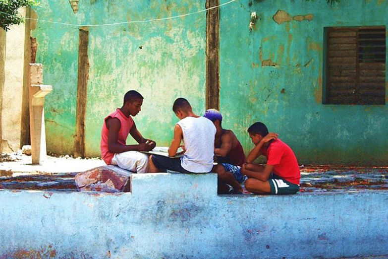 Дети на улицах Кубы