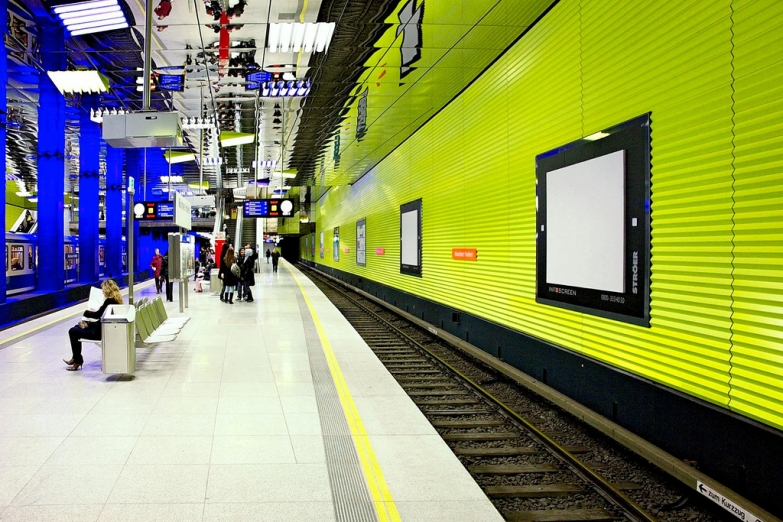Станция Münchner Freiheit мюнхенского метро