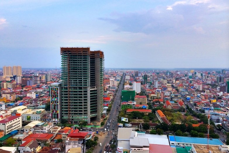Вид на Пномпень