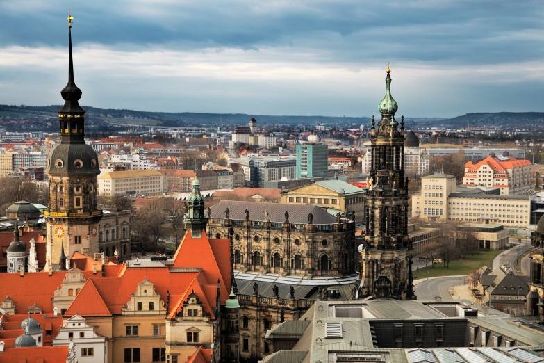 Панорама центральной части Дрездена